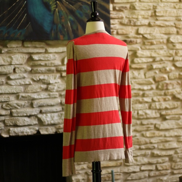 Remain Cardigan - Red and Tan - Size Small - Picture 4 of 5